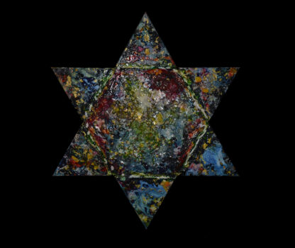 Schilderij stervorm 90x90 cm