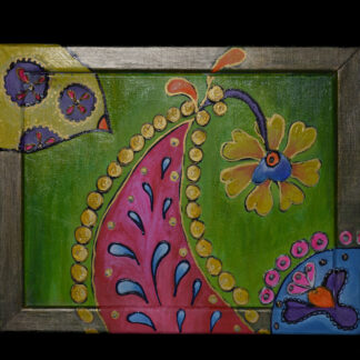 Schilderij 40x50cm vrolijk patroon
