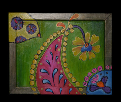 Schilderij 40x50cm vrolijk patroon