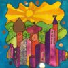 Online Les De Tekenschool Stad 'a la Hundertwasser' - Afbeelding 4