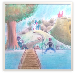 Online Les De Tekenschool Perspectief; landschap.