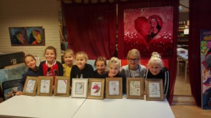 kinderfeestje handletteren