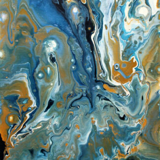 Schilderij 30x40cm vloeiende kleuren