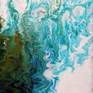 schilderijtje 18x24cm water