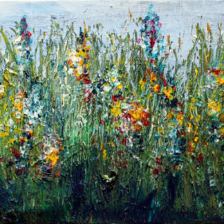 Schilderij 30x40cm bloemenveld