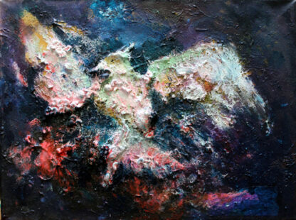 schilderij 30x40cm vogel