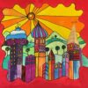 Online Les De Tekenschool Stad 'a la Hundertwasser' - Afbeelding 2