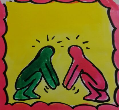 Online Les De Tekenschool mensfiguur 'a la Keith Haring' - Afbeelding 6