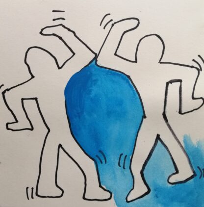 Online Les De Tekenschool mensfiguur 'a la Keith Haring' - Afbeelding 3