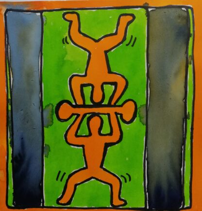Online Les De Tekenschool mensfiguur 'a la Keith Haring' - Afbeelding 2