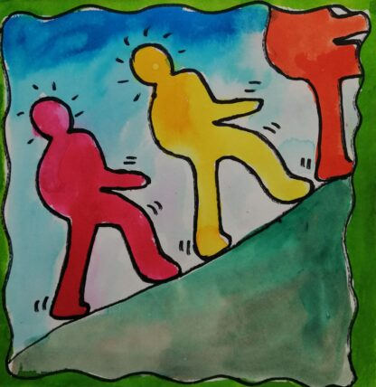 Online Les De Tekenschool mensfiguur 'a la Keith Haring' - Afbeelding 4