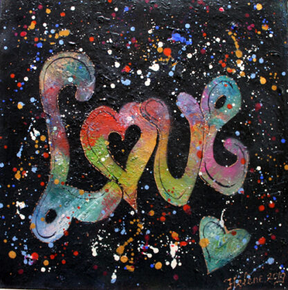 Schilderij 50x50cm Love